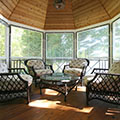 architect designed cottage addition - lake muskoka - porch