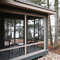 architect designed cottage - lake of bays muskoka - screen porch